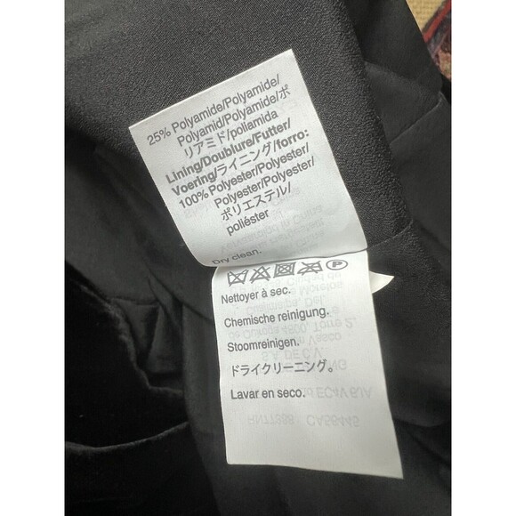 J. Crew Black Velvet True Wrap Dress Size 12 Long Slight Balloon Sleeve Witchy * - Picture 6 of 11